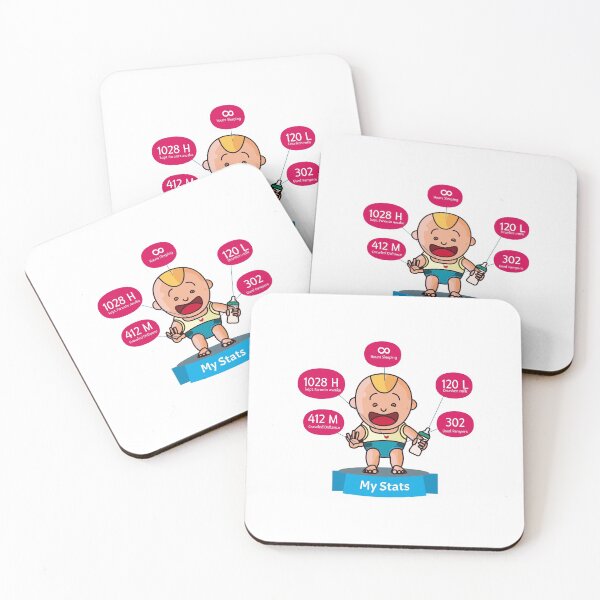 Item preview, Baby Stats Baby Body Longarm Stickers 09630 designed and sold by HustleChicken.