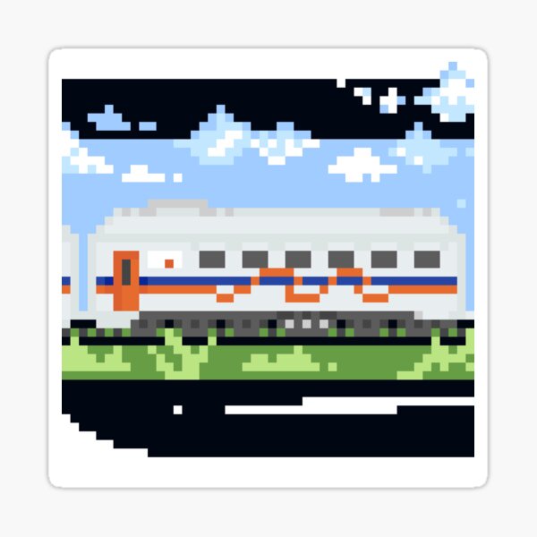 Pixel Scenery Stickers  Redbubble