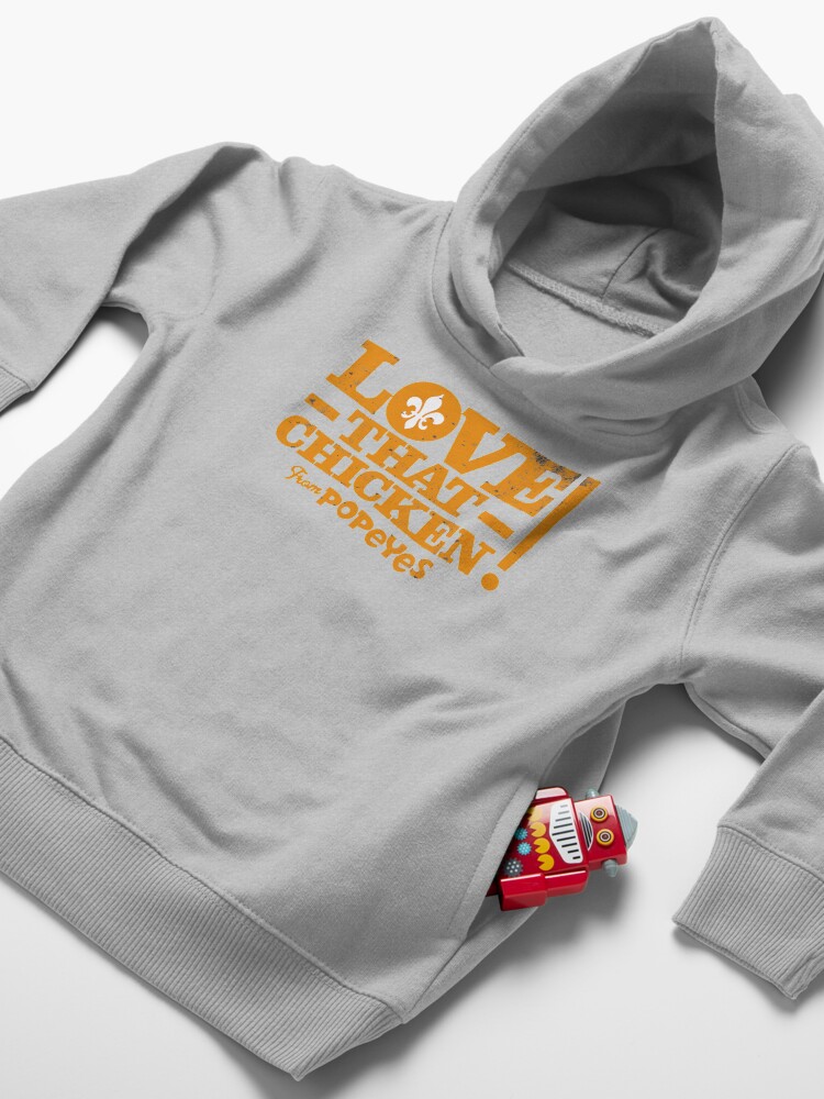 Alternate view of Love That Chicken from Popeyes Toddler Pullover Hoodie