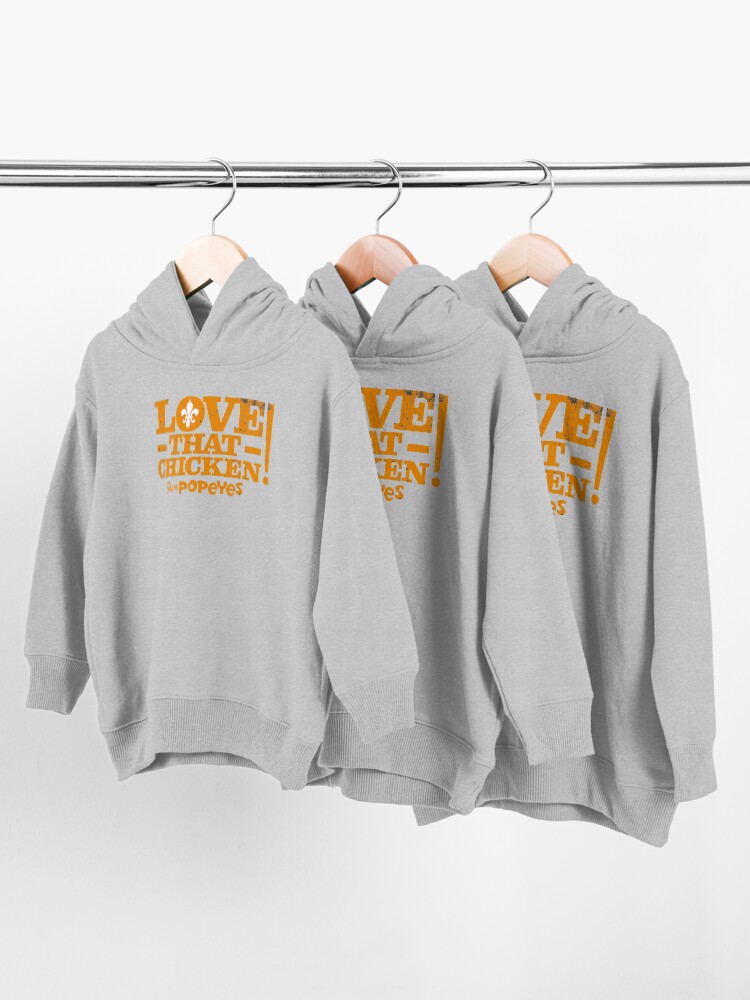 Alternate view of Love That Chicken from Popeyes Toddler Pullover Hoodie