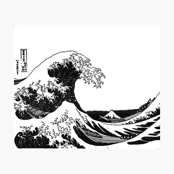 Item preview, Great Wave Monochrome designed and sold by GlowinUp Shop.