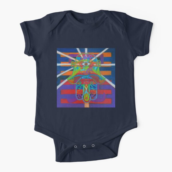 Hexagram 14-Ta Yu (Wealth) Short Sleeve Baby One-Piece