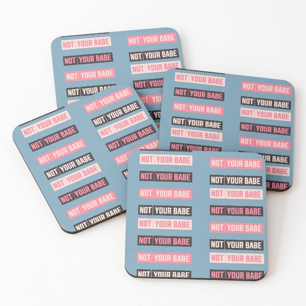 Item preview, Not Your Babe - athletic font - modern chic fashion (Sticker Sheet | Sticker Pack) designed and sold by countercolour.