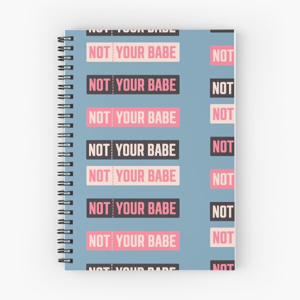 Item preview, Not Your Babe - athletic font - modern chic fashion (Sticker Sheet | Sticker Pack) designed and sold by countercolour.