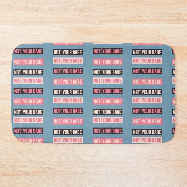 Item preview, Not Your Babe - athletic font - modern chic fashion (Sticker Sheet | Sticker Pack) designed and sold by countercolour.