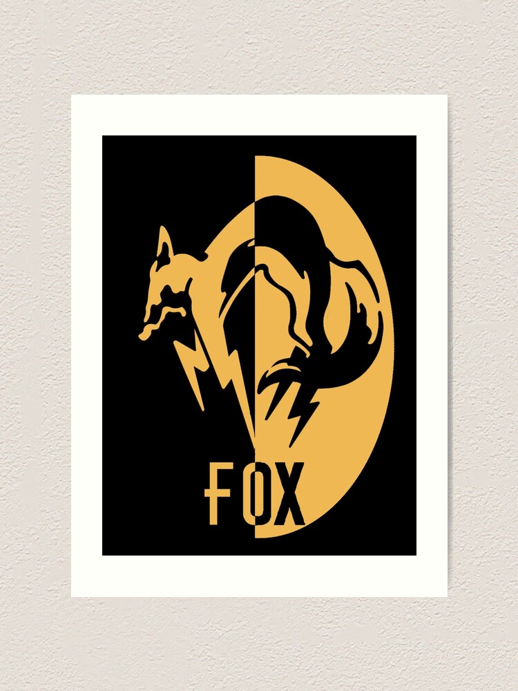 Foxhound Logo Art Print By Cullbot Redbubble