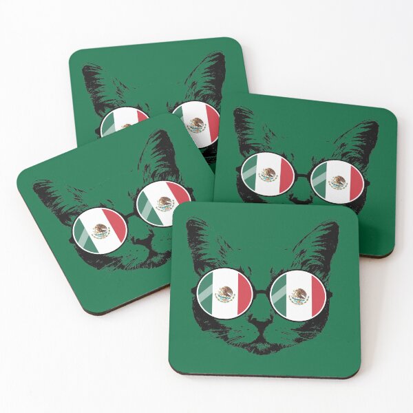Item preview, Mexico Flag Sunglasses Cat designed and sold by goodspy.
