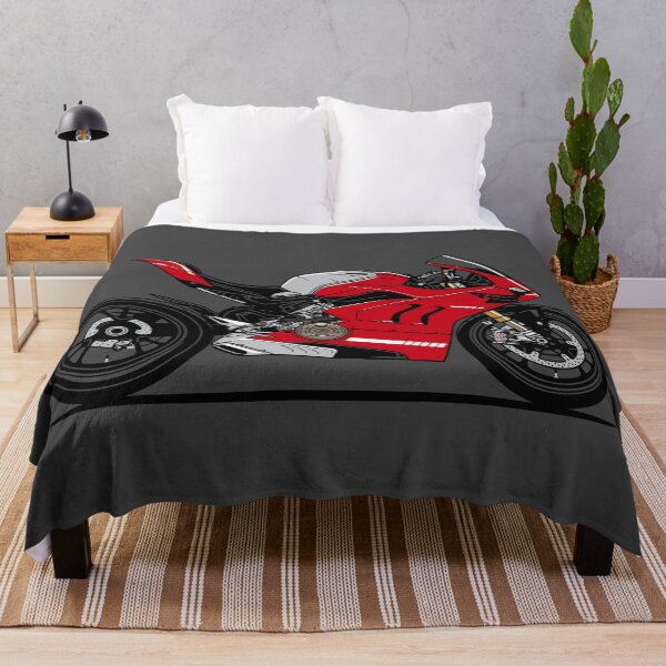 1299 Panigale V4R Super Sports Motorcycle Throw Blanket