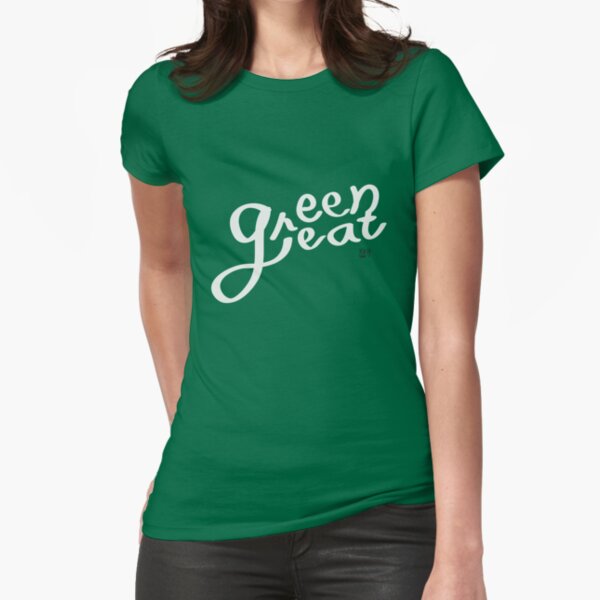 Green Great Fitted T-Shirt