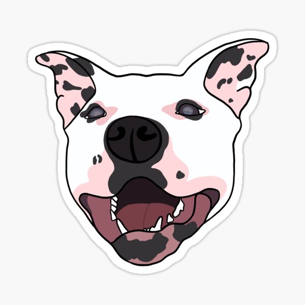 Item preview, Black and White Pitbull Puppy designed and sold by Kathleen Gillespie.