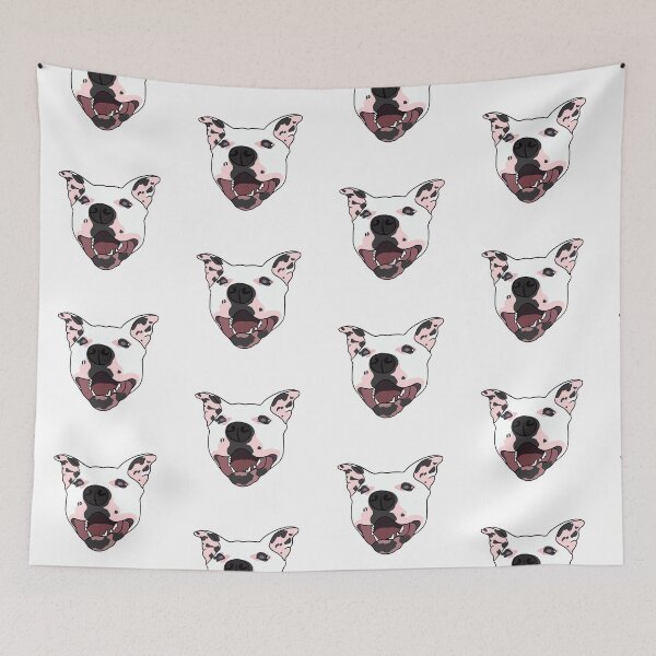 Item preview, Black and White Pitbull Puppy designed and sold by Kathleen Gillespie.