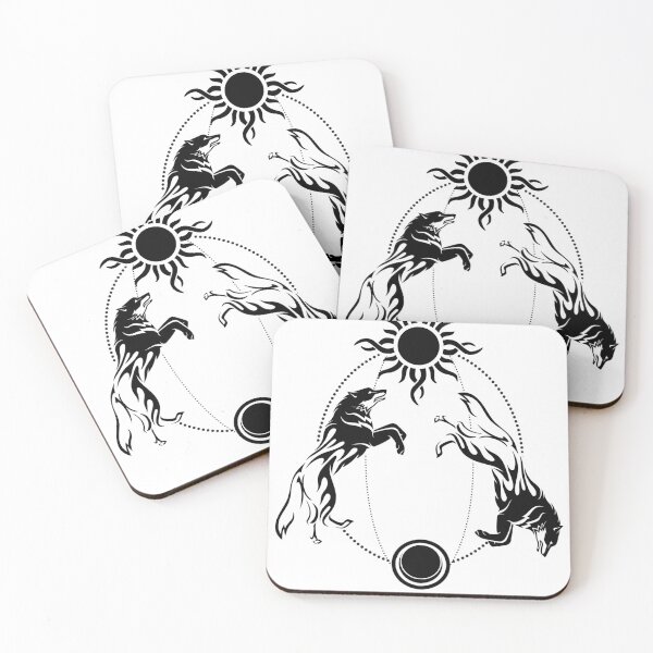 Item preview, Sköll and Hati designed and sold by twentyfourrunes.