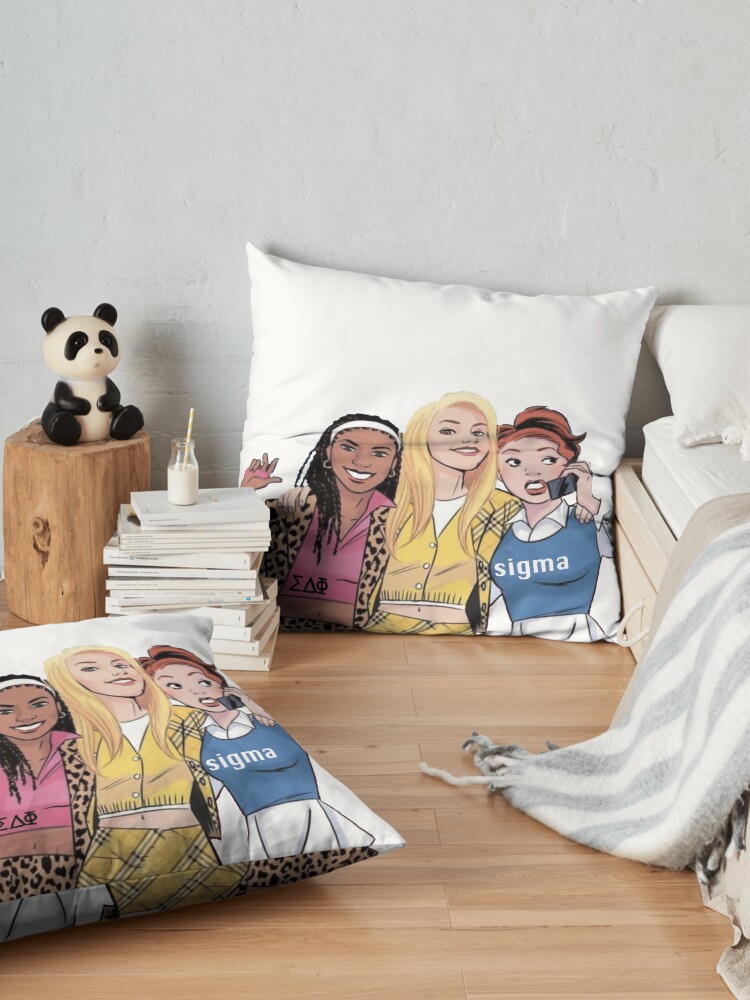 Alternate view of clueless sigma Floor Pillow