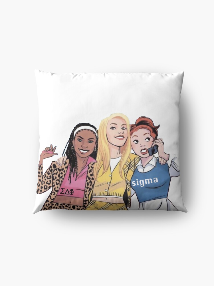 Alternate view of clueless sigma Floor Pillow