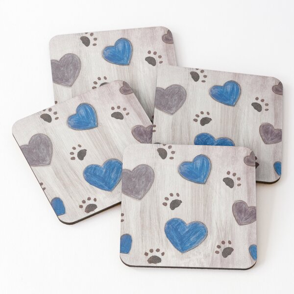 Item preview, pawprint and hearts designed and sold by Heather Buechel.