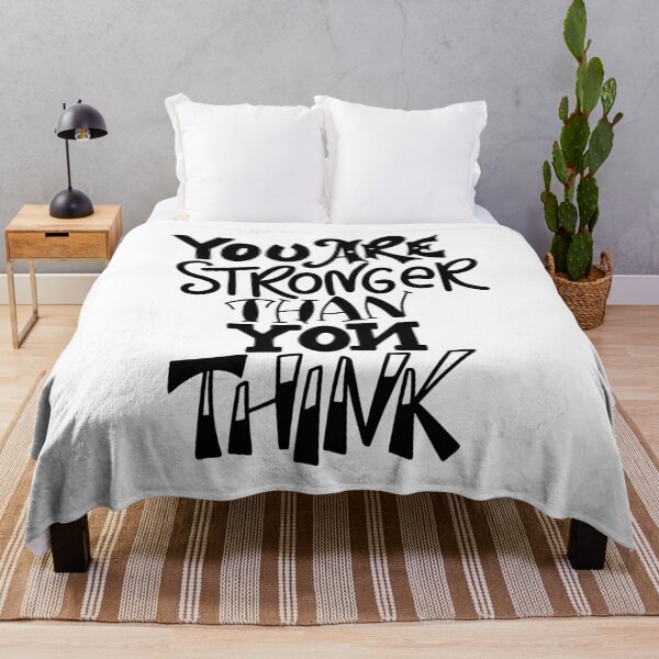 Item preview, You Are Stronger Than You Think Inspirational Quotes designed and sold by ProjectX23.