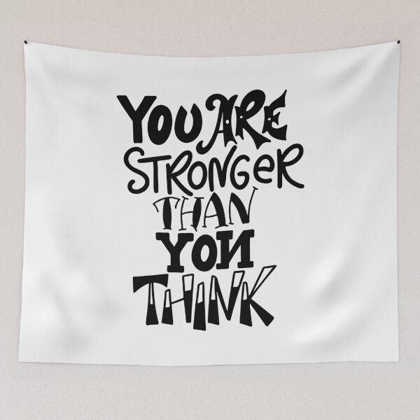 Item preview, You Are Stronger Than You Think Inspirational Quotes designed and sold by ProjectX23.
