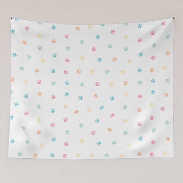 Item preview, Cute Pastel Paw Prints designed and sold by GlowinUp Shop.