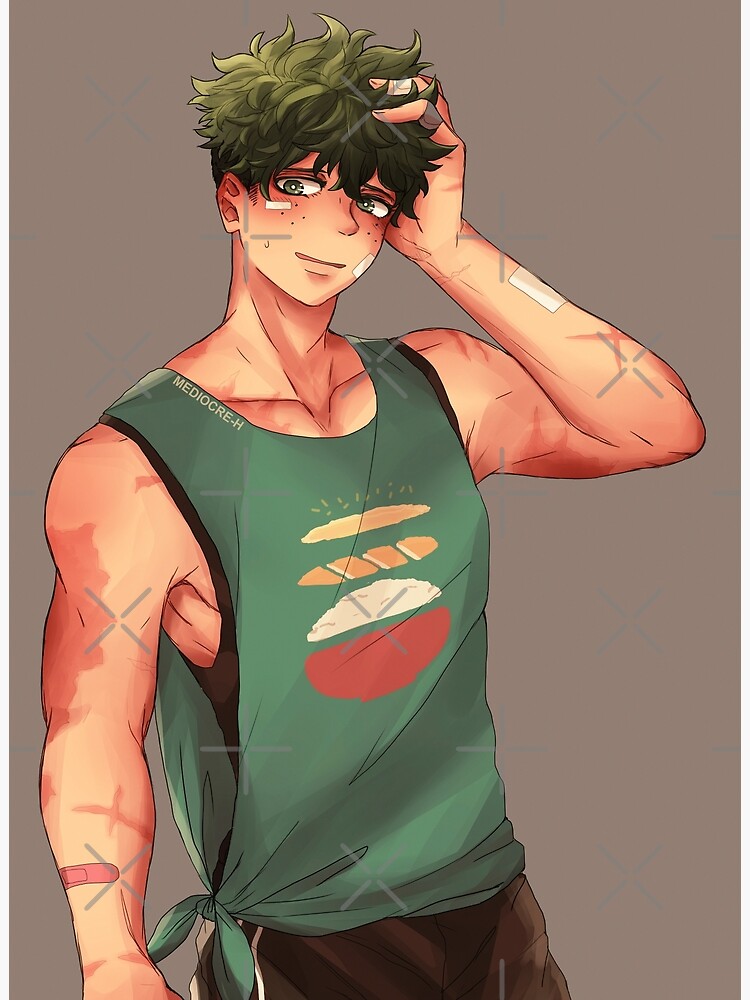 Pro Hero Deku Greeting Card By Mediocre H Redbubble