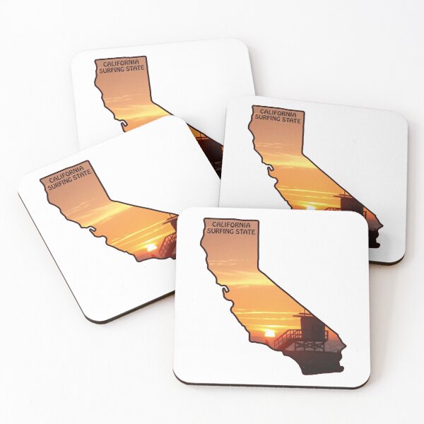 Item preview, California Sticker Surfing State designed and sold by TonySpencer.