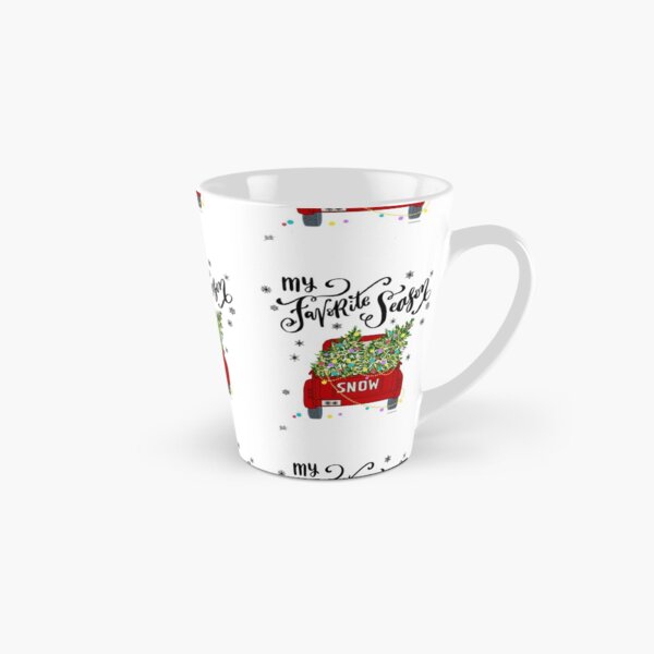 Decorated Christmas Tree Truck My Favorite Season Tall Mug
