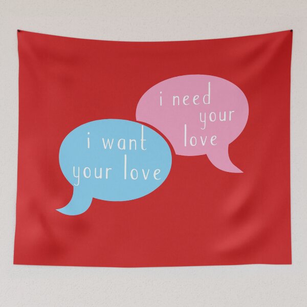 Item preview, i want your love - i need your love designed and sold by Hell-Prints.