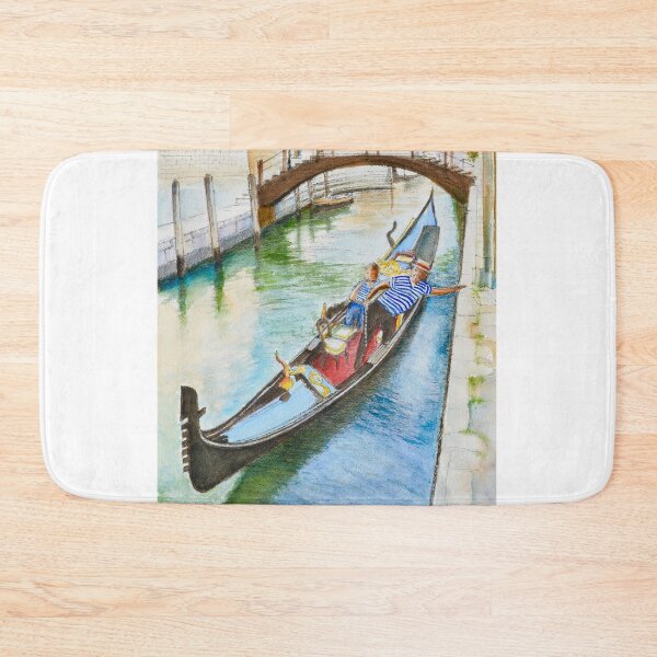 Item preview, Venetian Gondolier in White and Blue Stripes designed and sold by Dai Wynn Fine Art.