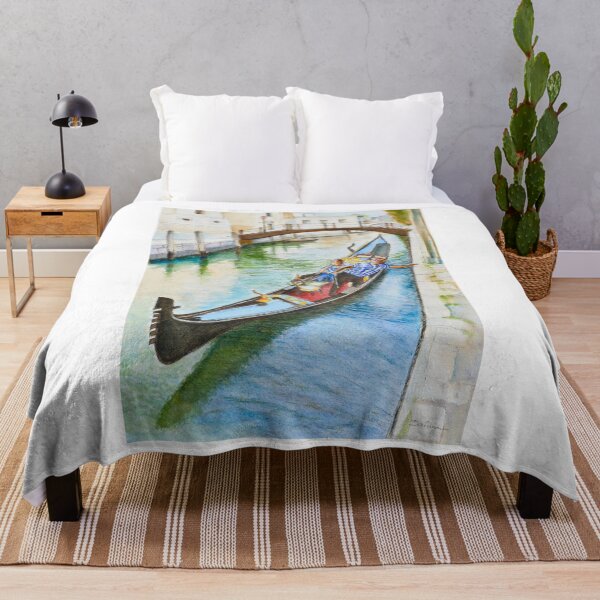 Item preview, Venetian Gondolier in White and Blue Stripes designed and sold by Dai Wynn Fine Art.