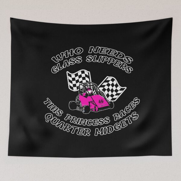 Item preview, No Glass Slippers Princess Loves Racing Quarter Midget Cars designed and sold by GabiBlaze.
