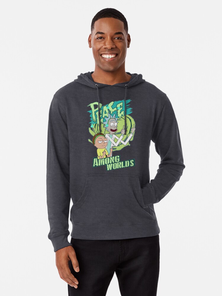 rick and morty peace among worlds hoodie