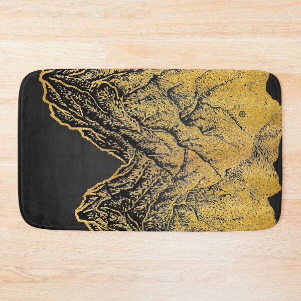 Item preview, 遠望 series -"Gold Valley" - Linocut designed and sold by joyfultaylor.