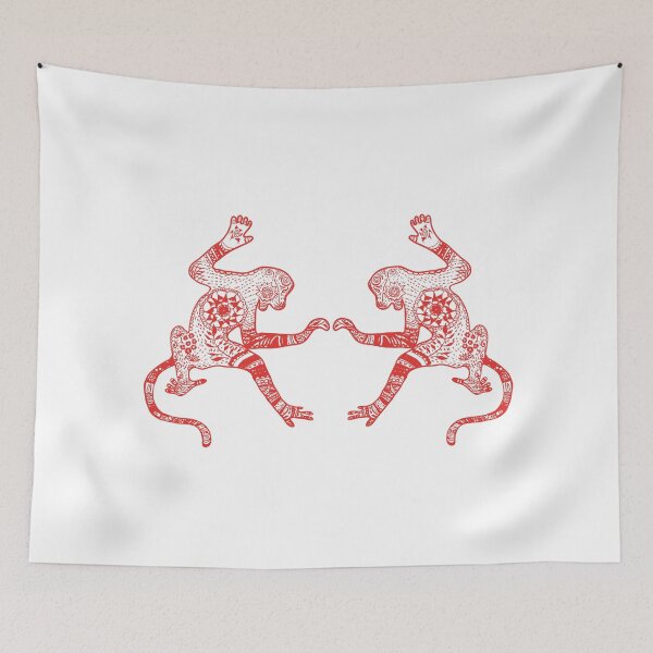 Item preview, Mandala, Monkey Drawing, Monkeys Linear Art , Wild Spirit  designed and sold by Manitarka.
