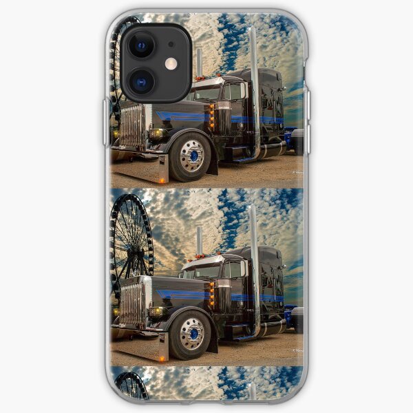 Black Peterbilt at the Fair iPhone Soft Case