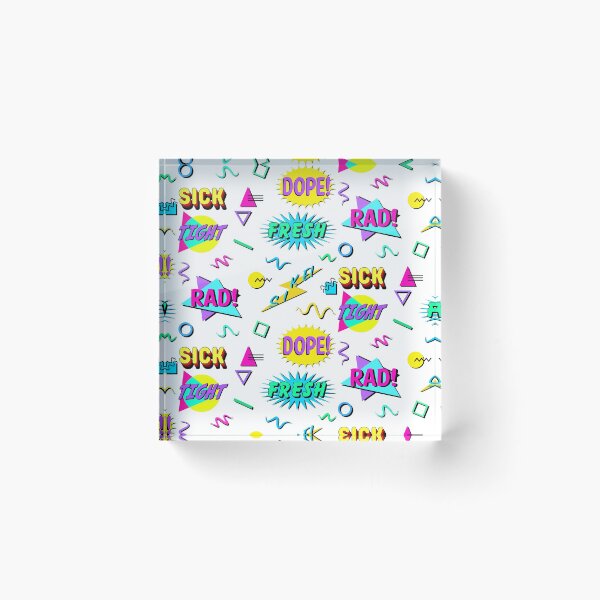 Item preview, 1990s Nineties Kids Sayings Phrases and Patterns ~ 90s Repeating Pattern and Sticker Sheet Slang Collection Bundle Pack Set designed and sold by Neon-Wolf.
