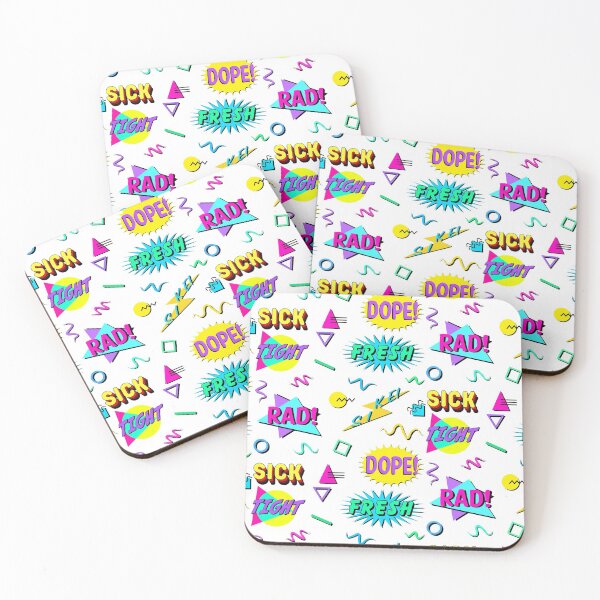 Item preview, 1990s Nineties Kids Sayings Phrases and Patterns ~ 90s Repeating Pattern and Sticker Sheet Slang Collection Bundle Pack Set designed and sold by Neon-Wolf.
