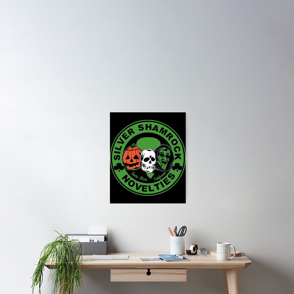 "silver shamrock santa mira california novelties irish" Poster by