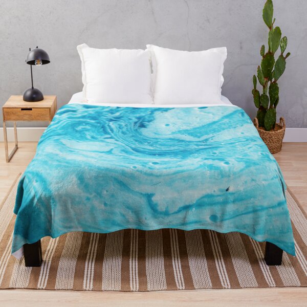Item preview, Abstract Blue Oil Slick Tye Dye Painting designed and sold by PODLizardWizard.