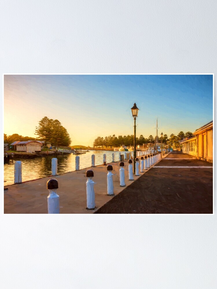 Alternate view of Port Fairy Sunrise (digital painting) Poster