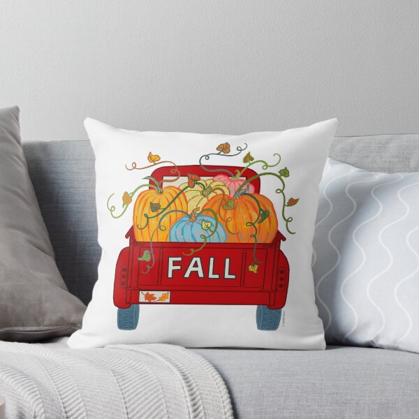 Item preview, Red Vintage Pumpkin Truck Fall Autumn Season designed and sold by DoubleBrush.