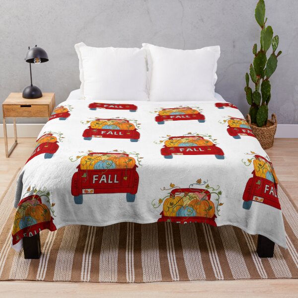 Item preview, Red Vintage Pumpkin Truck Fall Autumn Season designed and sold by DoubleBrush.