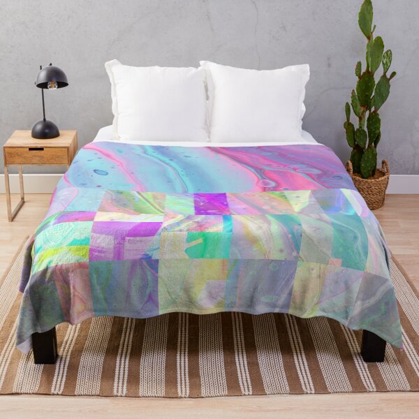 Item preview, Abstract Bright Oil Slick Tye Dye Painting designed and sold by PODLizardWizard.