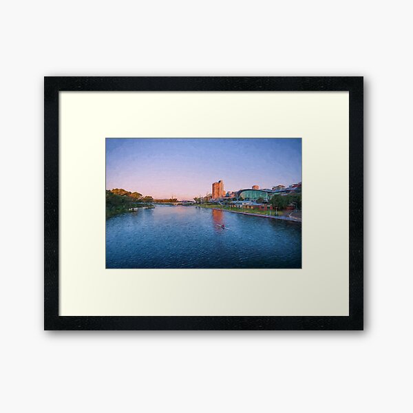 Item preview, Adelaide Riverbank at Sunset   (digital painting) designed and sold by Ray's Photos & Art.