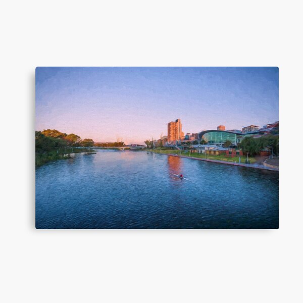 Item preview, Adelaide Riverbank at Sunset   (digital painting) designed and sold by Ray's Photos & Art.