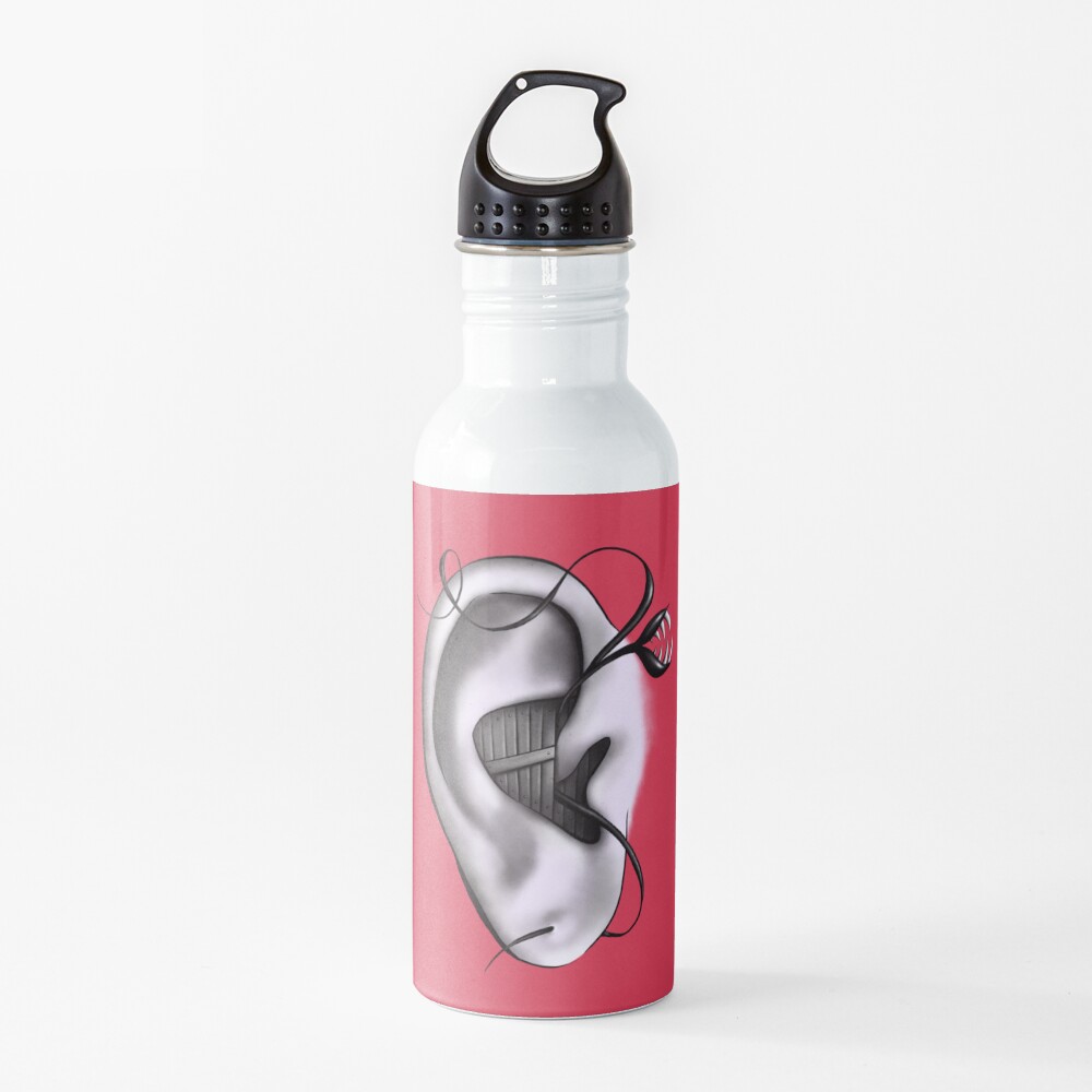 Ear Monster Weird Art Water Bottle