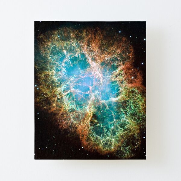 Crab Nebula, #Crab, #Nebula, #CrabNebula,  #fog, #nebulae, #interstellar, #cloud, #dust, #hydrogen, #helium, #ionized, #gases,  #astronomical, #object, #MilkyWay, #Andromeda,  #galaxies, #Hubble Canvas Mounted Print