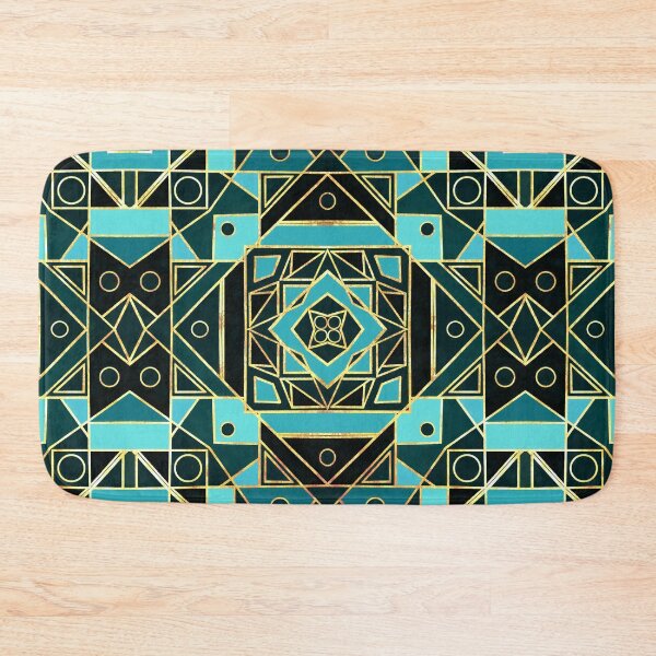 Item preview, Art Deco With Gold & Teal  designed and sold by TigaTiga.