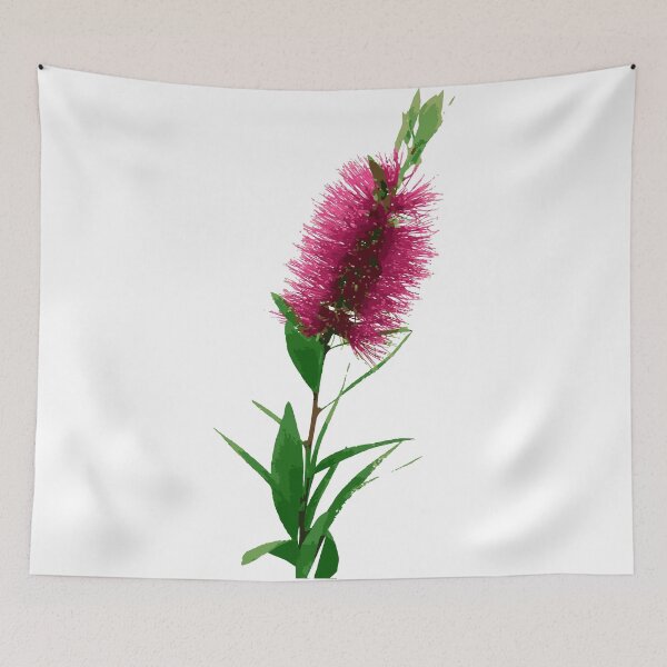 Item preview, Bottlebrush Flower - Australian Native Floral - Pink designed and sold by Annalee Beer.