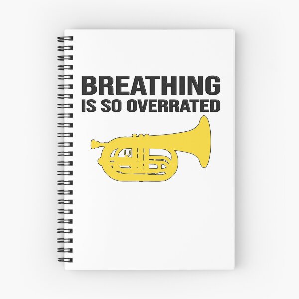 Item preview, Marching Baritone - Breathing is so overrated! Funny Marching Band Gift designed and sold by HEJAshirts.