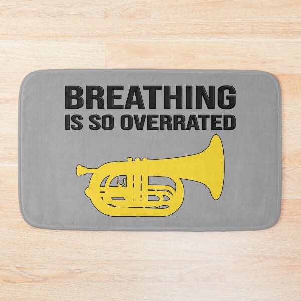 Item preview, Marching Baritone - Breathing is so overrated! Funny Marching Band Gift designed and sold by HEJAshirts.
