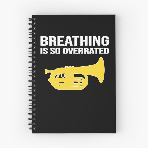 Item preview, Marching Baritone - Breathing is so overrated! Funny Marching Band Gift designed and sold by HEJAshirts.